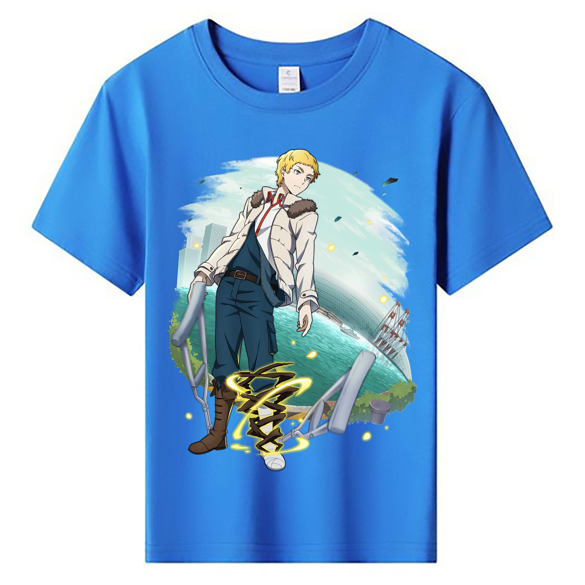 （画像用） 文豪ストレイドッグス Bungo Stray Dogs 綿100％キッズTシャツ（フロントプリント）